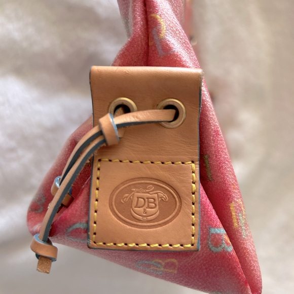 Dooney & Bourke Y2K vintage pink rainbow tiny tassel tote bag πππ - Picture 7 of 14